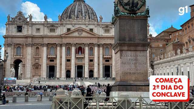 g1 no Vaticano: veja a movimentação na Praça de São Pedro no 2º dia do conclave