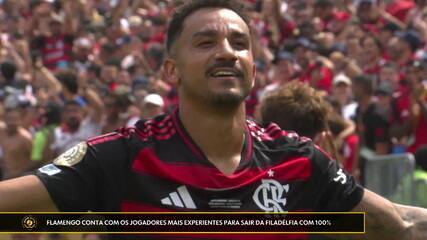Flamengo conta com os jogadores mais experientes para sair da Filadélfia com 100% Flamengo conta com os jogadores mais experientes para sair da Filadélfia com 100%