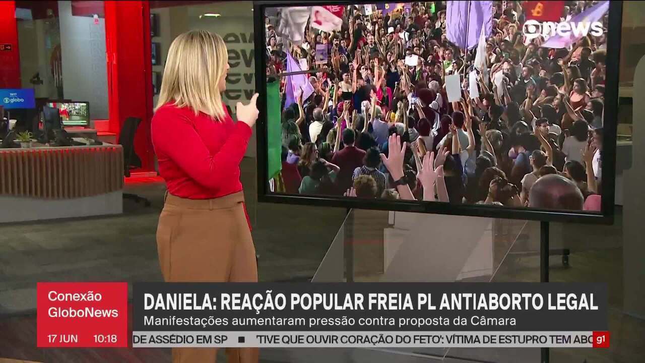 Reação popular freia PL antiaborto legal | Conexão Globonews | G1